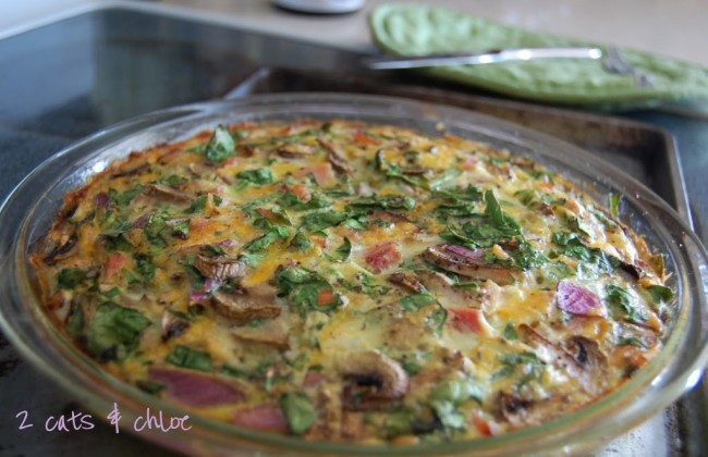 clean eating quiche fritatta