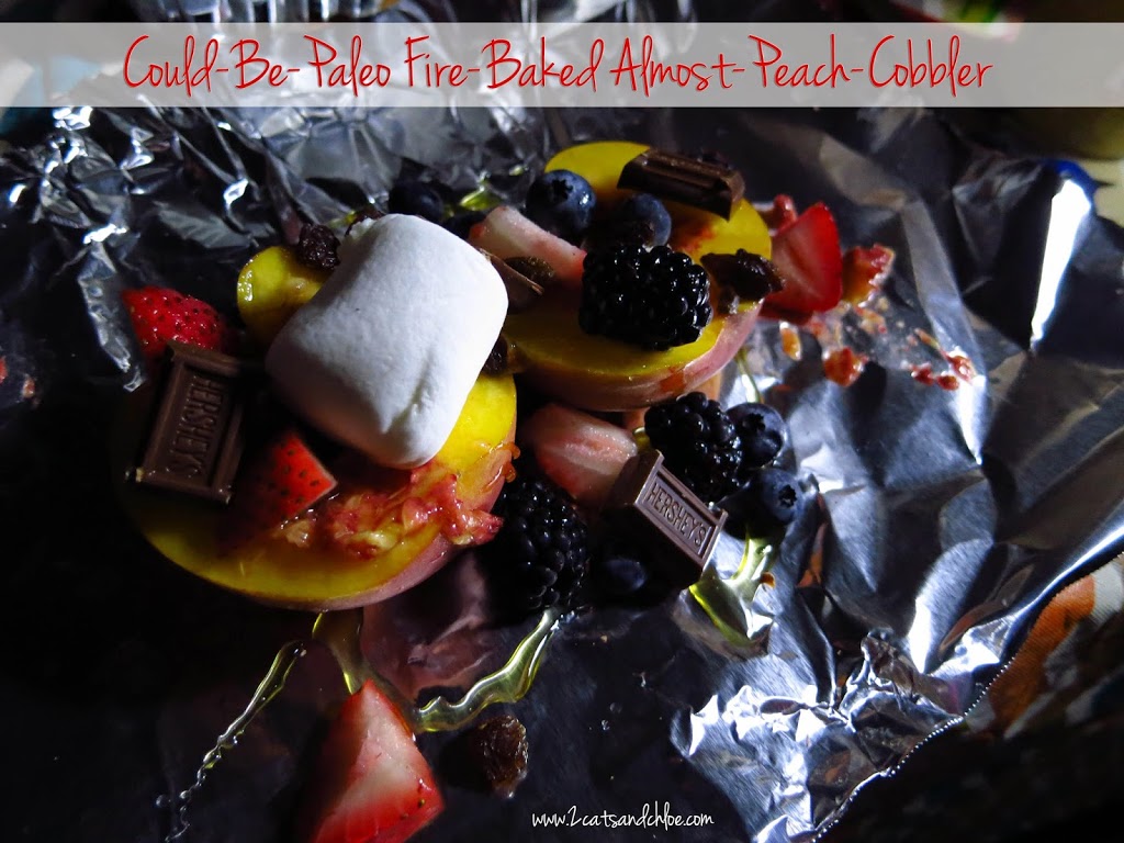 Paleo Fire Baked Almost Peach Cobbler Paleo Fire Baked Almost Peach Cobbler