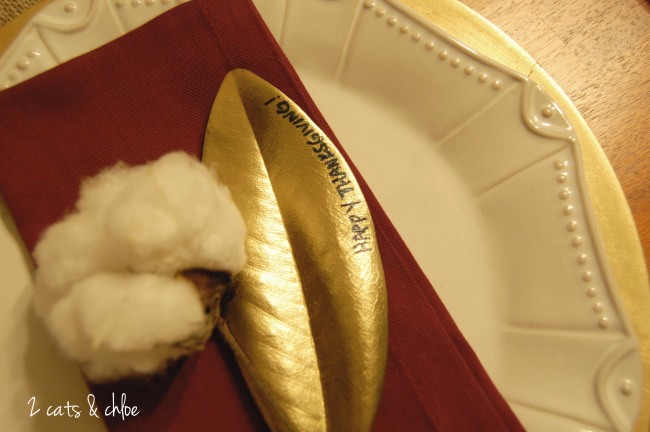 Golden Magnolia Leaf for Thanksgiving