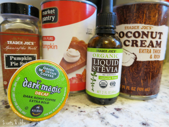 Paleo Pumpkin Spice Latte Ingredients