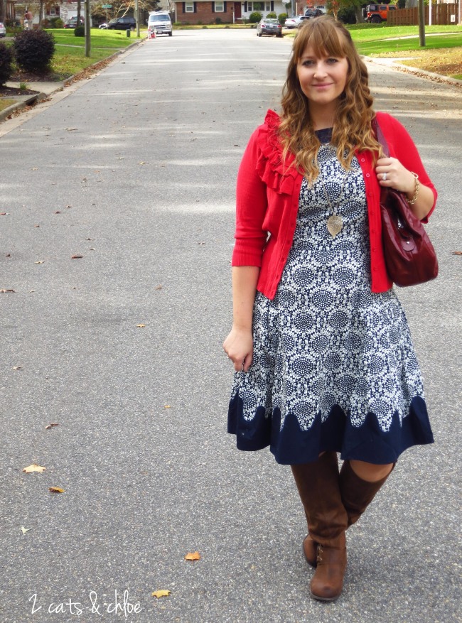 eshakti navy blue dress