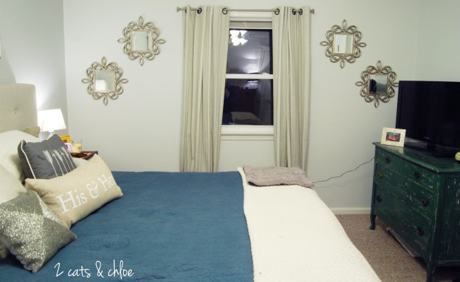 2 cats & chloe: Glam Master Bedroom //  Grey tone bedroom 