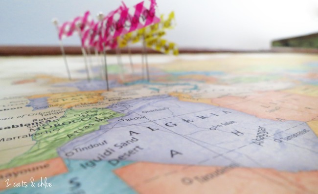 2 cats & chloe: DIY Map Decor