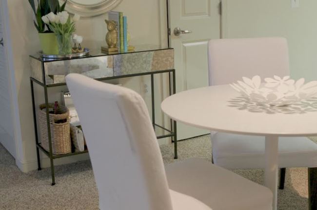 Chic and Glam Dining Area