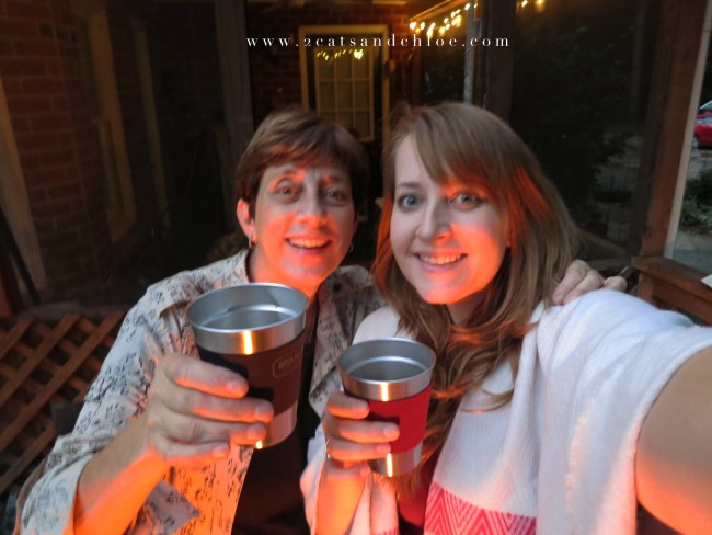 2 cats & chloe: Fall Fire Selfie