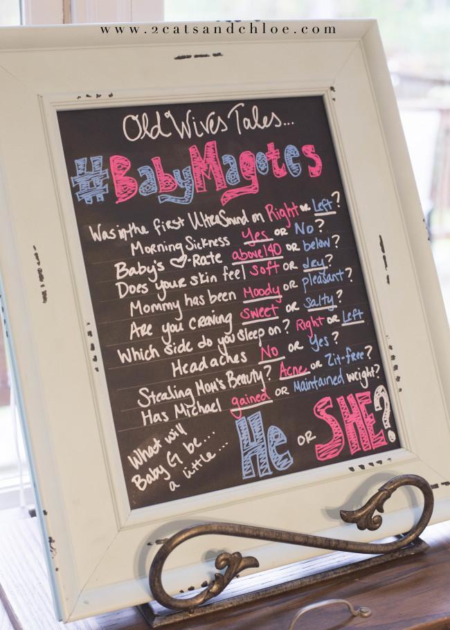 2 cats & chloe: Gender Reveal Wives Tales