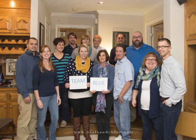 2 cats & chloe: Gender Reveal Party Team Blue Photo