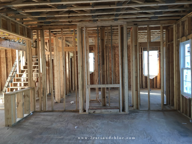 2 cats & chloe: Interior stages in new construction