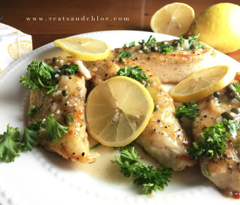 Paleo, Whole30 Lemon Chicken Dinner