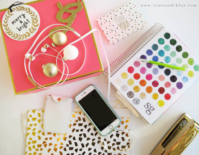 2 cats & chloe: Glam and Glittery Office Supplies Box