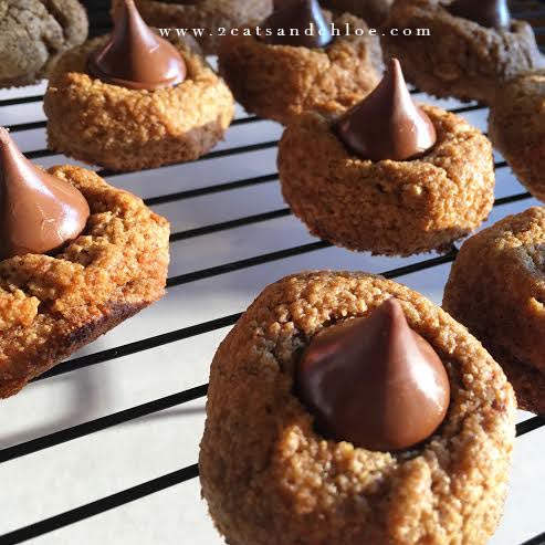 Almond Butter Kiss Cookies