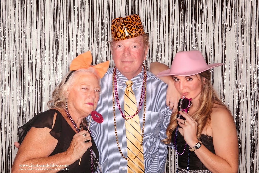 Sarah May and her folks Family in wedding photo booth - hampton roads wedding