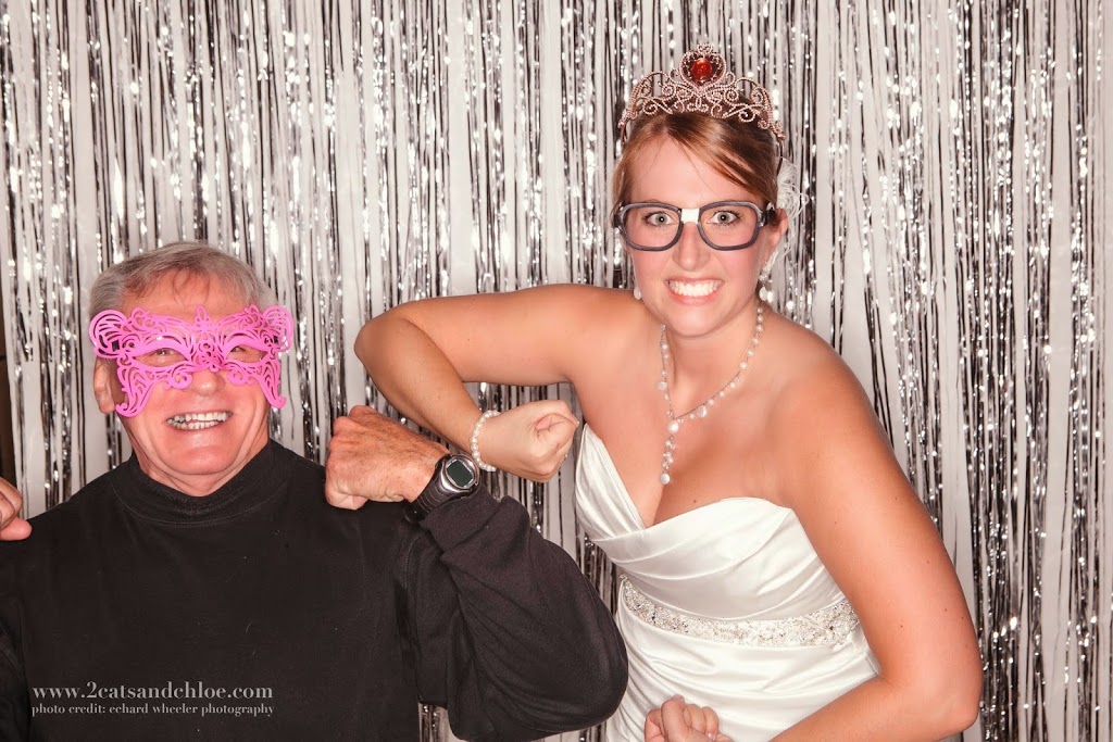 My trainer even came and hopped in the photo booth with me! Hampton, Chamberlin Wedding