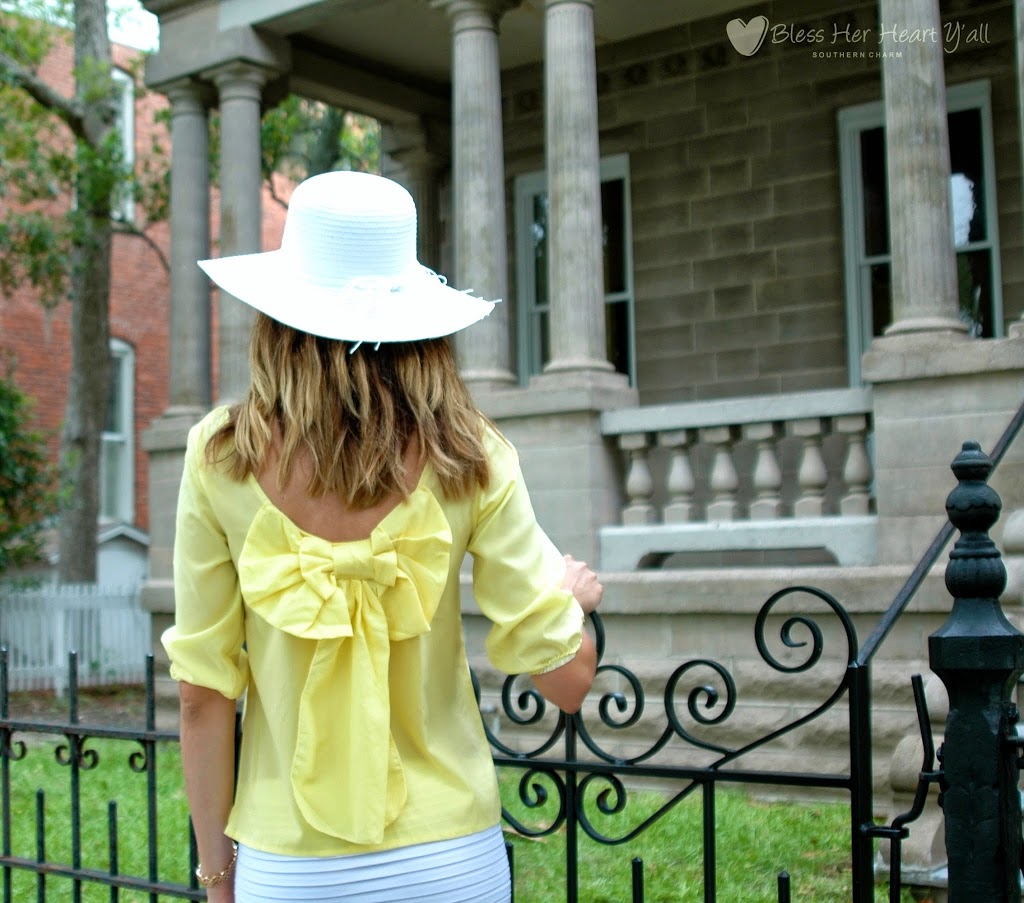 busy in Charelston bow back blouse busy in Charelston bow back blouse