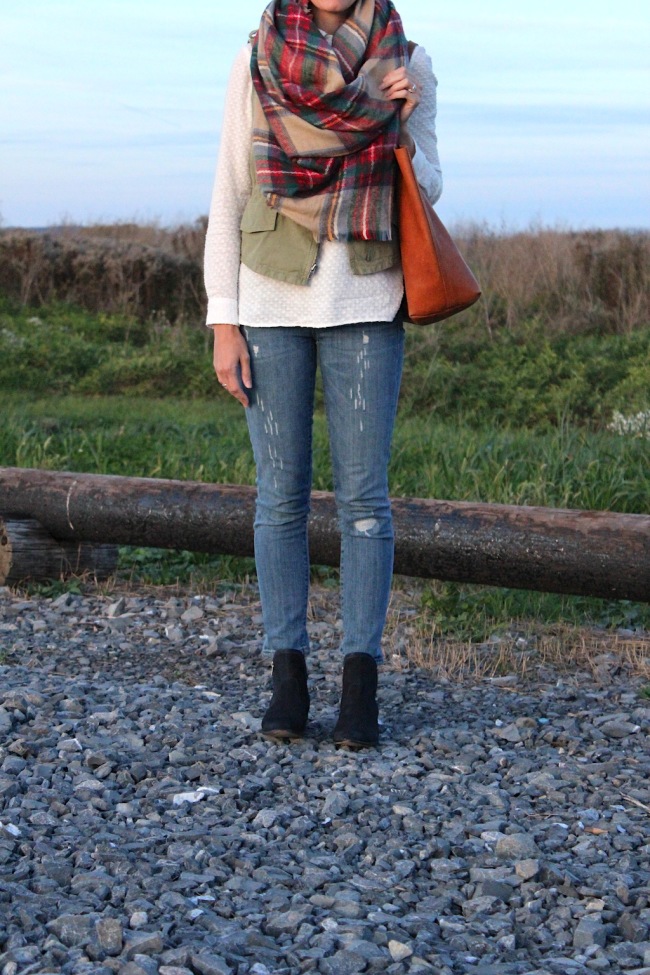 Plaid Blanket Scarf by A Lovely LIving