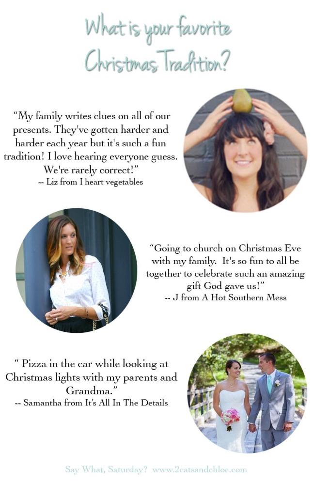 2 cats & chloe: Blogger Christmas Traditions