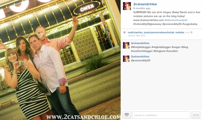 2 cats & chloe: bloggers take on vegas