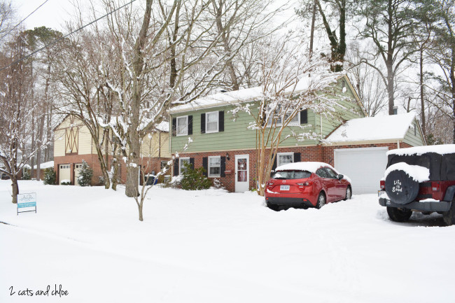 Our house in the snow!