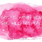 2 cats & chloe: watercolor Psalm 46:5