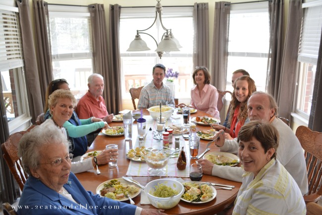2 cats & chloe: Easter Family Dinner 2015