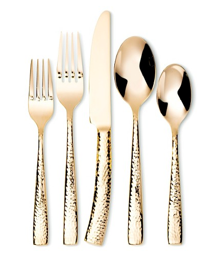 2 cats & chloe: Golden Flatware Threshold Target