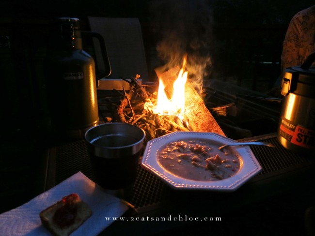 2 cats & chloe: Chicken Chili, Fire Pit, Stanley Gear