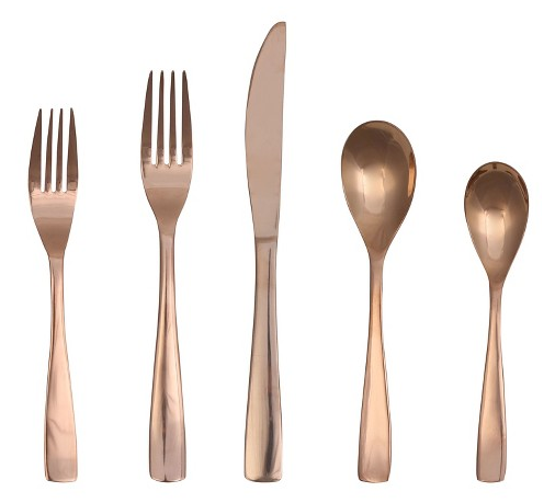 Stocking Stuffer: Target Rose Gold Flatware