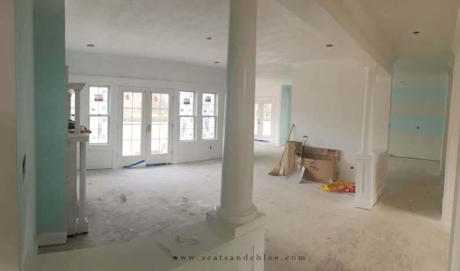 new house family room to kitchen